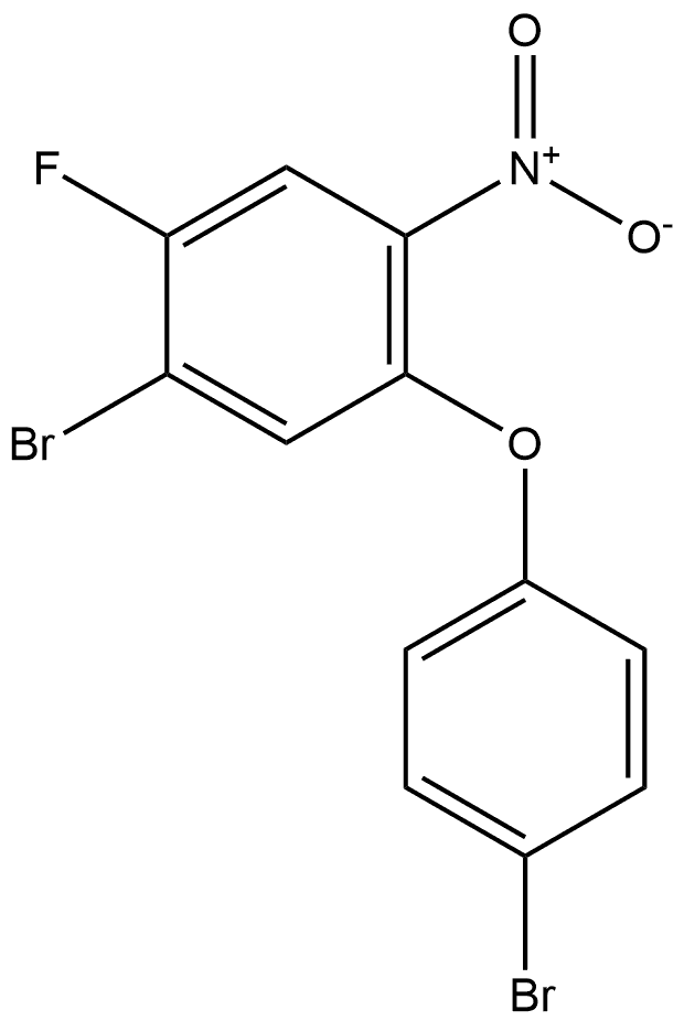 1-bromo-5-(4-bromophenoxy)-2-fluoro-4-nitrobenzene Structure