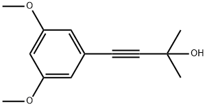 3-Butyn-2-ol, 4-(3,5-dimethoxyphenyl)-2-methyl- Structure