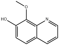 7-Quinolinol, 8-methoxy- 구조식 이미지