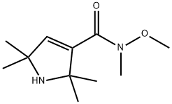 2,5-Dihydro-N-methoxy-N,2,2,5,5-pentamethyl-1H-pyrrole-3-carboxamide Structure