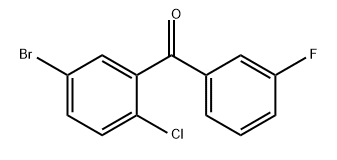 Methanone, (5-bromo-2-chlorophenyl)(3-fluorophenyl)- 구조식 이미지