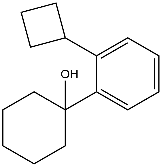 1-(2-cyclobutylphenyl)cyclohexanol Structure