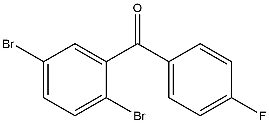 Methanone, (2,5-dibromophenyl)(4-fluorophenyl)- Structure