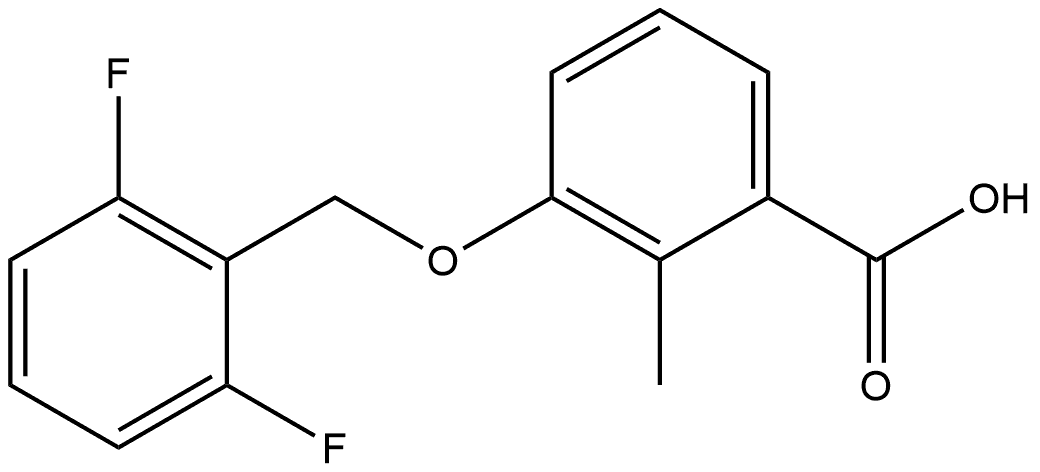 3-[(2,6-Difluorophenyl)methoxy]-2-methylbenzoic acid Structure