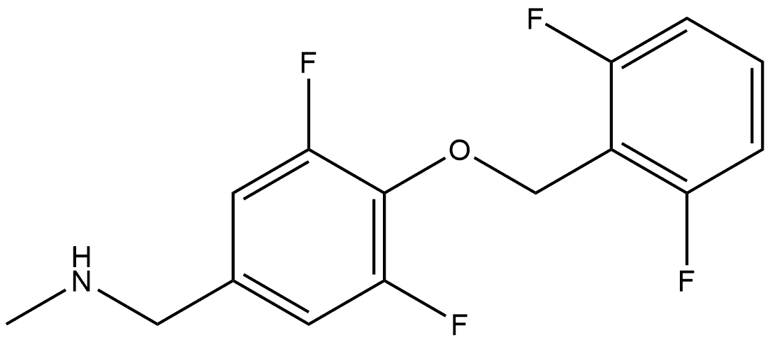 4-[(2,6-Difluorophenyl)methoxy]-3,5-difluoro-N-methylbenzenemethanamine Structure