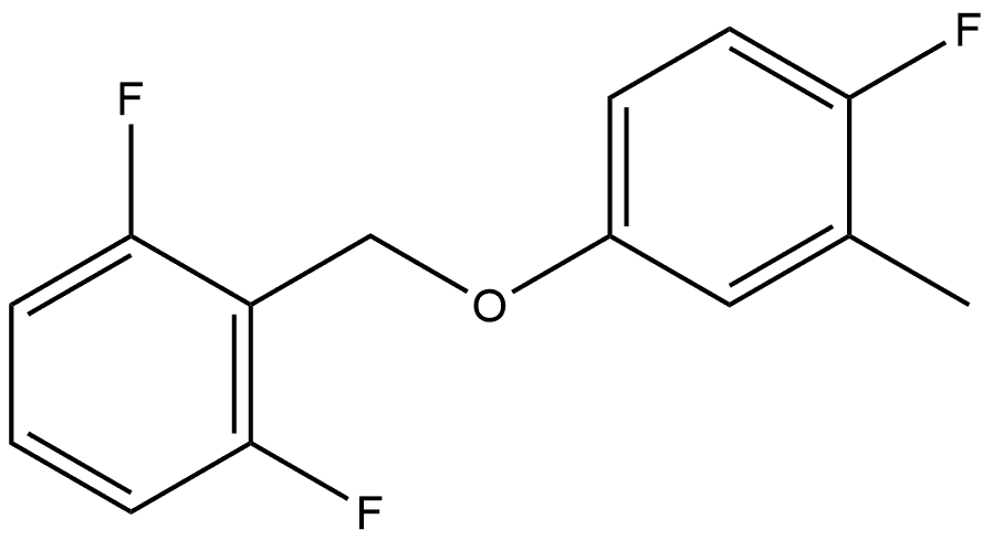 1,3-Difluoro-2-[(4-fluoro-3-methylphenoxy)methyl]benzene Structure