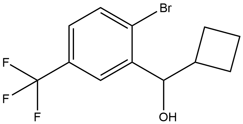 2-Bromo-α-cyclobutyl-5-(trifluoromethyl)benzenemethanol Structure