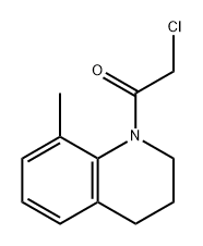 Ethanone, 2-chloro-1-(3,4-dihydro-8-methyl-1(2H)-quinolinyl)- 구조식 이미지