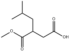 Butanedioic acid, 2-(2-methylpropyl)-, 1-methyl ester 구조식 이미지