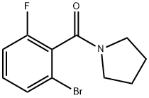 1-(2-Bromo-6-fluorobenzoyl)pyrrolidine 구조식 이미지