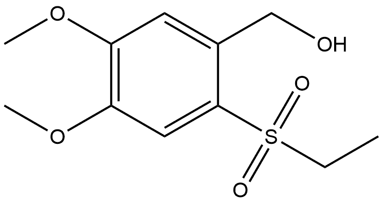 2-(Ethylsulfonyl)-4,5-dimethoxybenzenemethanol Structure