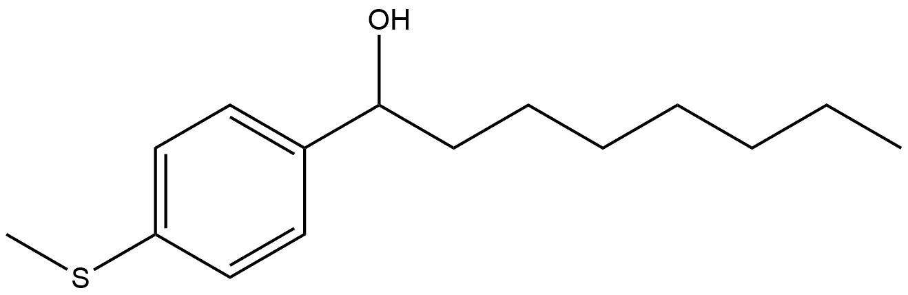 α-Heptyl-4-(methylthio)benzenemethanol Structure