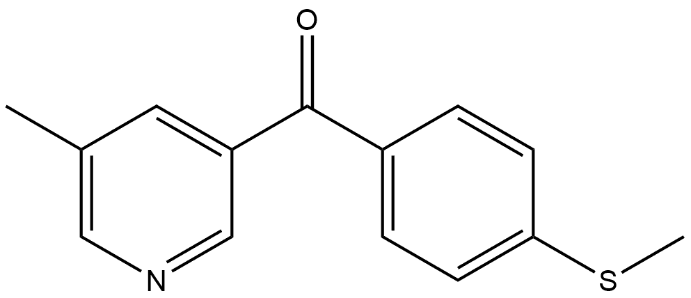 (5-Methyl-3-pyridinyl)[4-(methylthio)phenyl]methanone Structure