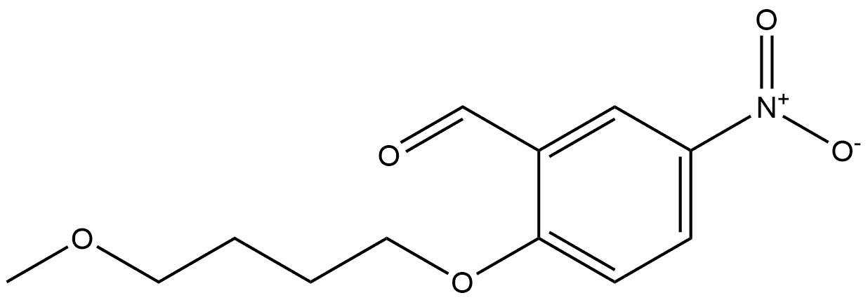 2-(4-methoxybutoxy)-5-nitrobenzaldehyde Structure