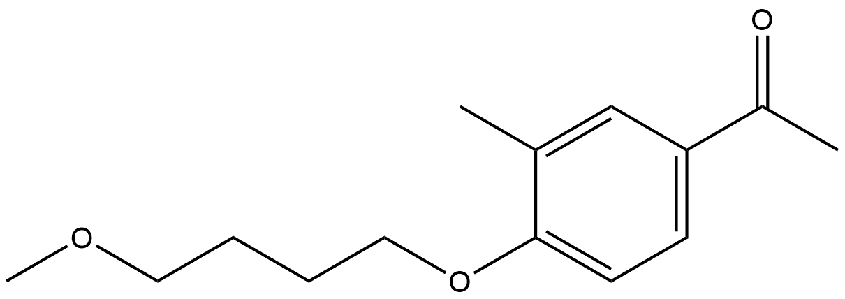 1-[4-(4-Methoxybutoxy)-3-methylphenyl]ethanone Structure