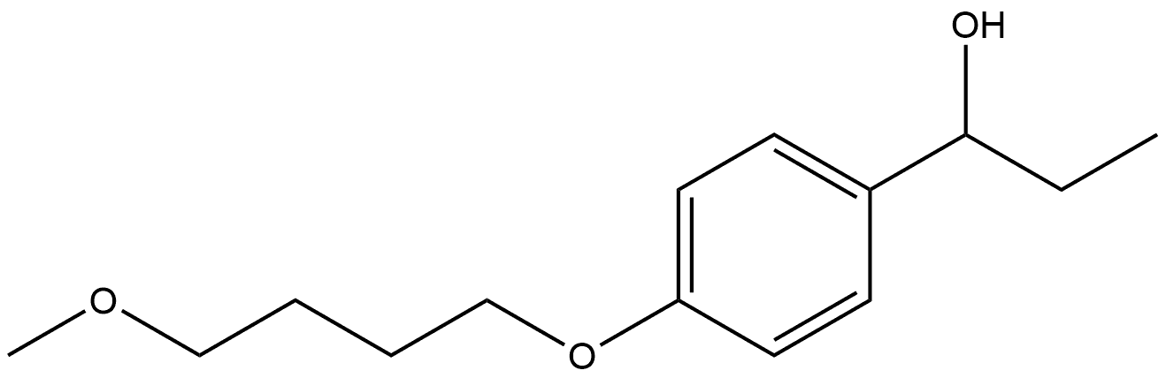 α-Ethyl-4-(4-methoxybutoxy)benzenemethanol Structure