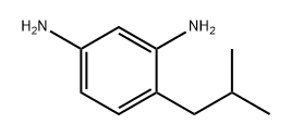 1,3-Benzenediamine, 4-(2-methylpropyl)- Structure