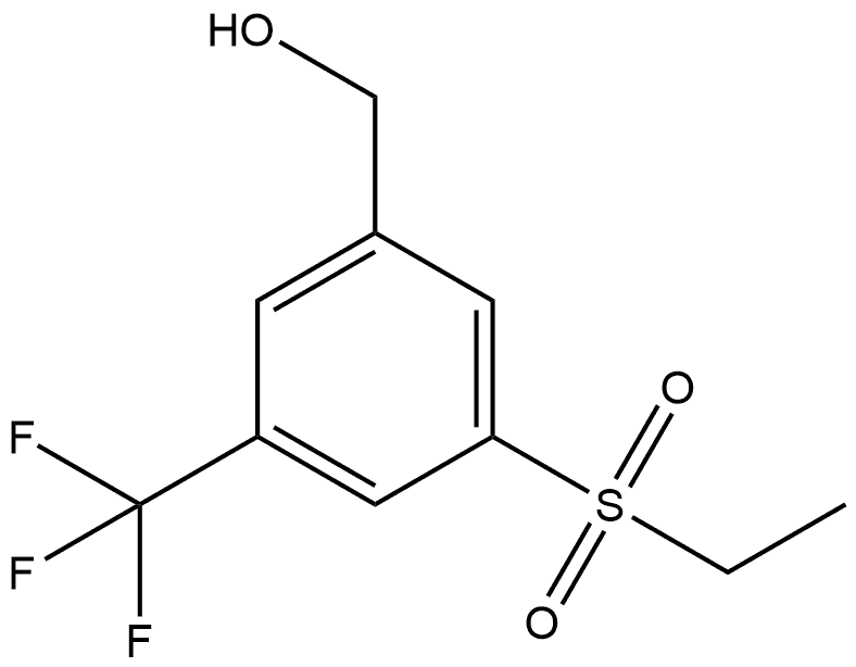 3-(Ethylsulfonyl)-5-(trifluoromethyl)benzenemethanol Structure