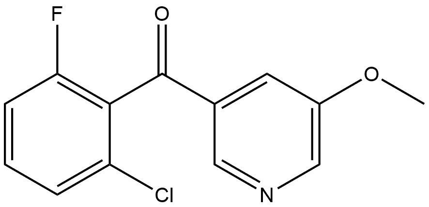 (2-Chloro-6-fluorophenyl)(5-methoxy-3-pyridinyl)methanone Structure