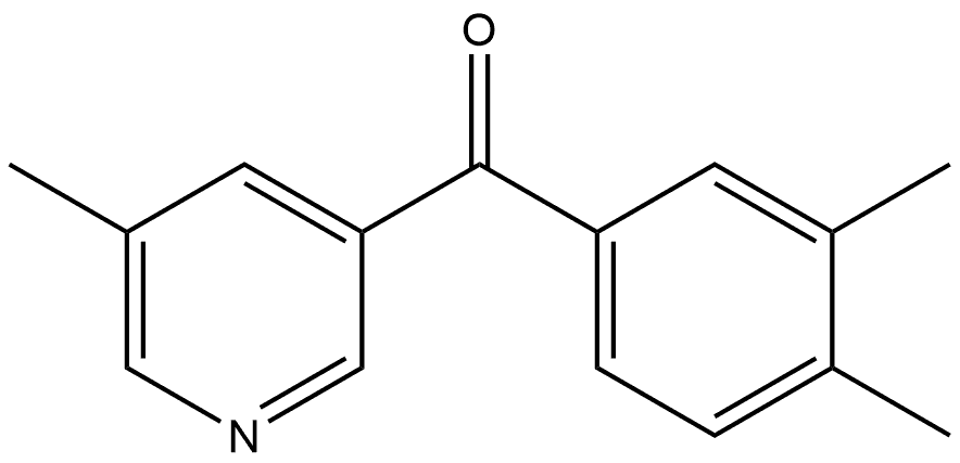 (3,4-Dimethylphenyl)(5-methyl-3-pyridinyl)methanone Structure