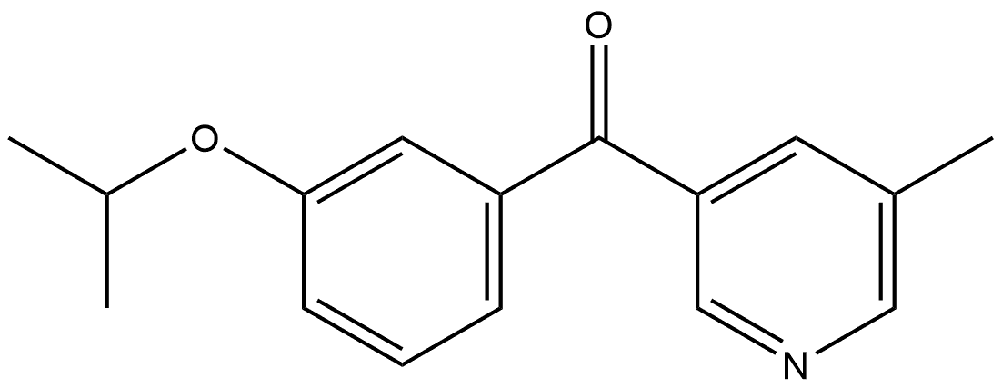 3-(1-Methylethoxy)phenyl](5-methyl-3-pyridinyl)methanone Structure