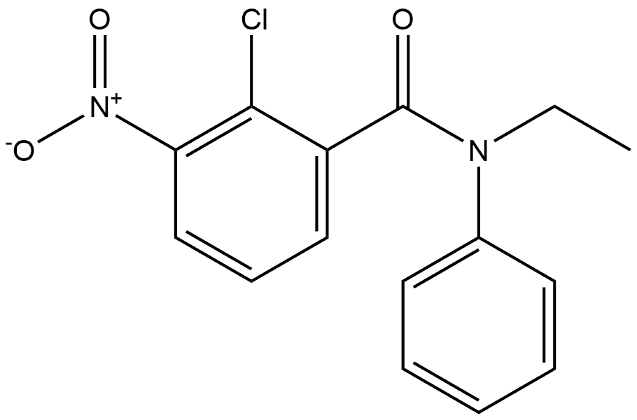 2-chloro-N-ethyl-3-nitro-N-phenylbenzamide Structure