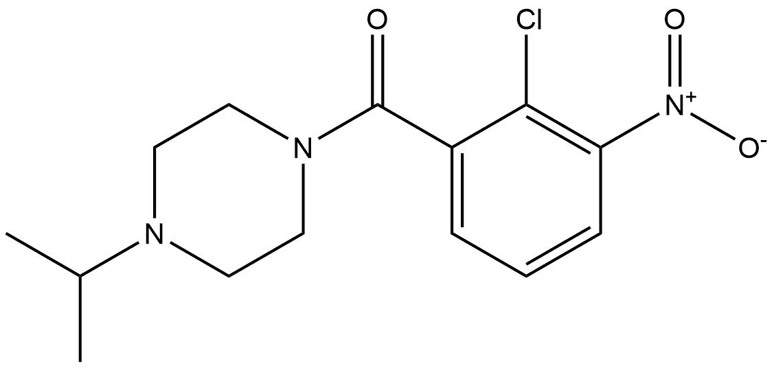 (2-chloro-3-nitrophenyl)(4-isopropylpiperazin-1-yl)methanone Structure