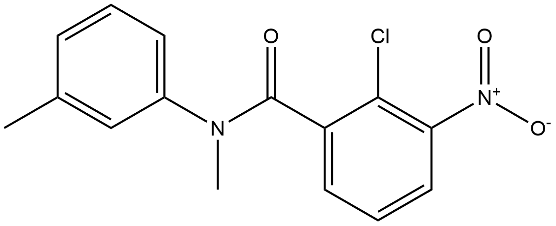 2-chloro-N-methyl-3-nitro-N-(m-tolyl)benzamide Structure