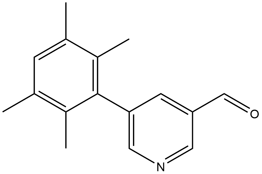 5-(2,3,5,6-Tetramethylphenyl)-3-pyridinecarboxaldehyde Structure