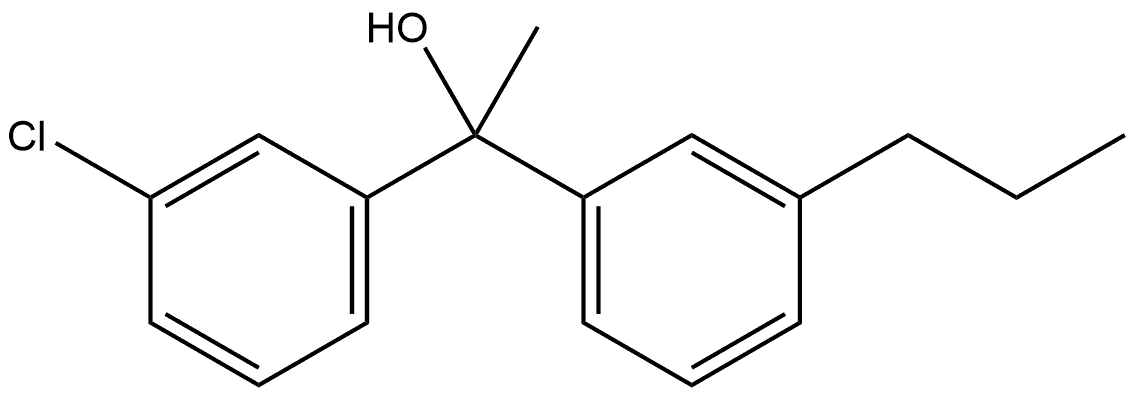 3-Chloro-α-methyl-α-(3-propylphenyl)benzenemethanol Structure