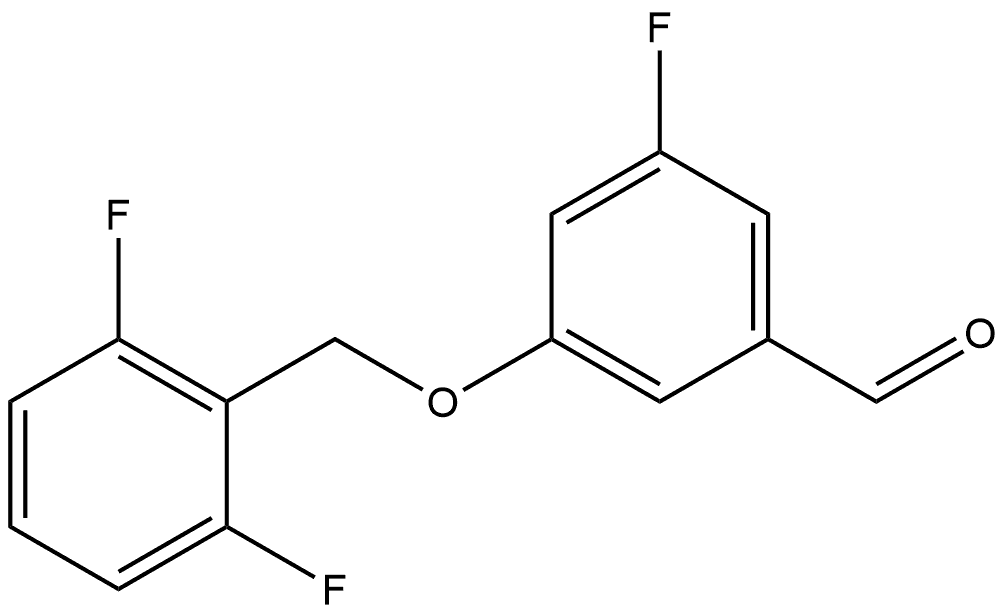 3-[(2,6-Difluorophenyl)methoxy]-5-fluorobenzaldehyde Structure