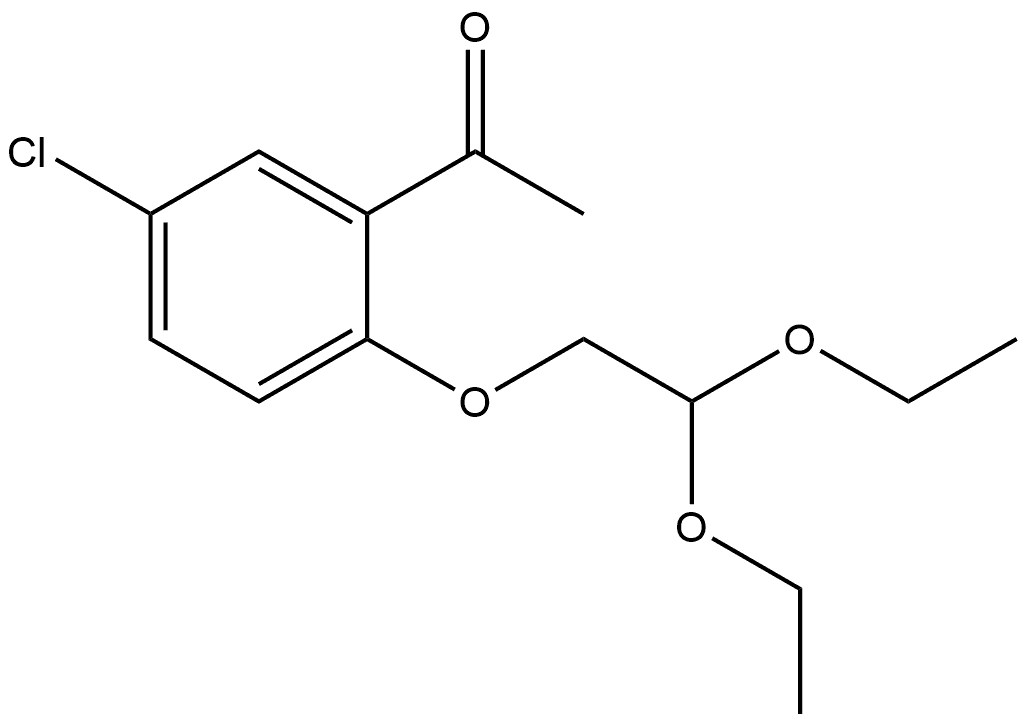 1-[5-Chloro-2-(2,2-diethoxyethoxy)phenyl]ethanone Structure