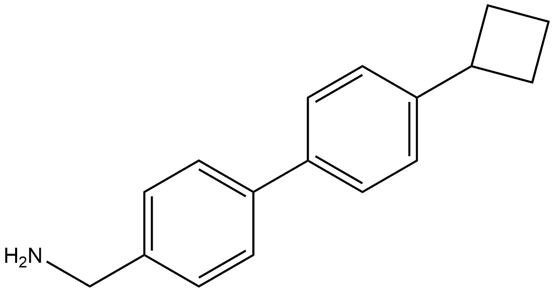 4'-Cyclobutyl[1,1'-biphenyl]-4-methanamine Structure