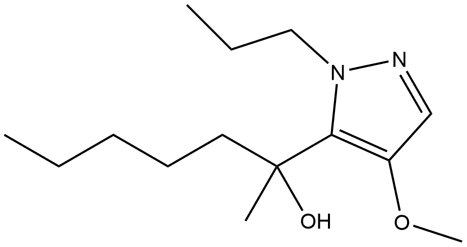 2-(4-methoxy-1-propyl-1H-pyrazol-5-yl)heptan-2-ol Structure