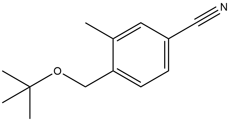 4-[(1,1-Dimethylethoxy)methyl]-3-methylbenzonitrile Structure
