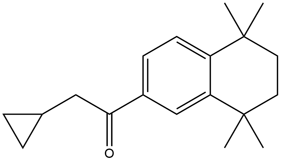 2-Cyclopropyl-1-(5,6,7,8-tetrahydro-5,5,8,8-tetramethyl-2-naphthalenyl)ethanone Structure