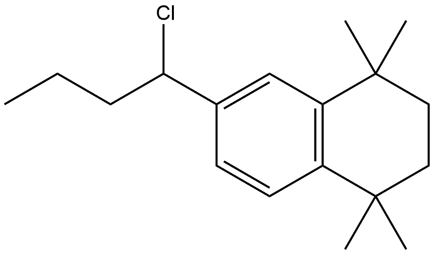 6-(1-Chlorobutyl)-1,2,3,4-tetrahydro-1,1,4,4-tetramethylnaphthalene Structure