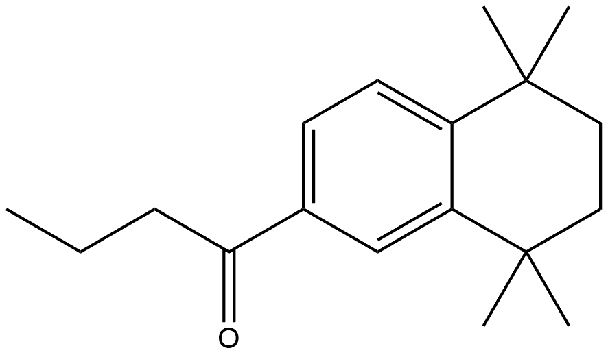 1-(5,6,7,8-Tetrahydro-5,5,8,8-tetramethyl-2-naphthalenyl)-1-butanone Structure