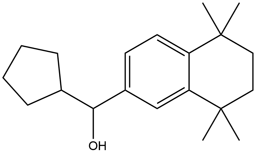 α-Cyclopentyl-5,6,7,8-tetrahydro-5,5,8,8-tetramethyl-2-naphthalenemethanol Structure