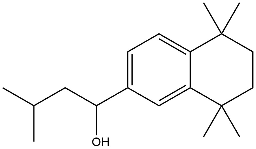 5,6,7,8-Tetrahydro-5,5,8,8-tetramethyl-α-(2-methylpropyl)-2-naphthalenemethanol Structure