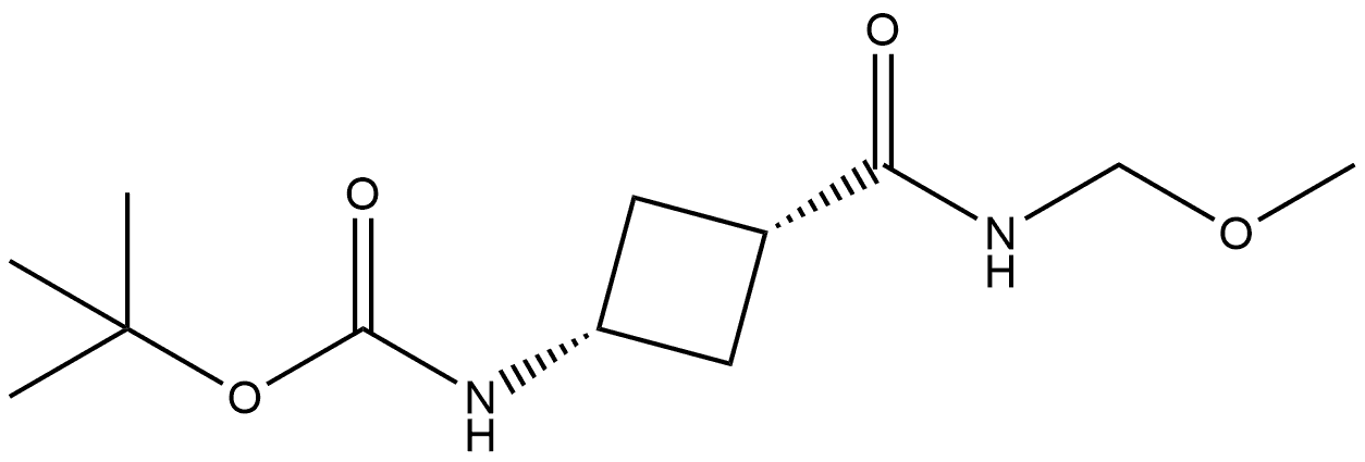 Carbamic acid, [3-[(methoxymethylamino)carbonyl]cyclobutyl]-, 1,1-dimethylethyl ester, cis- (9CI) Structure