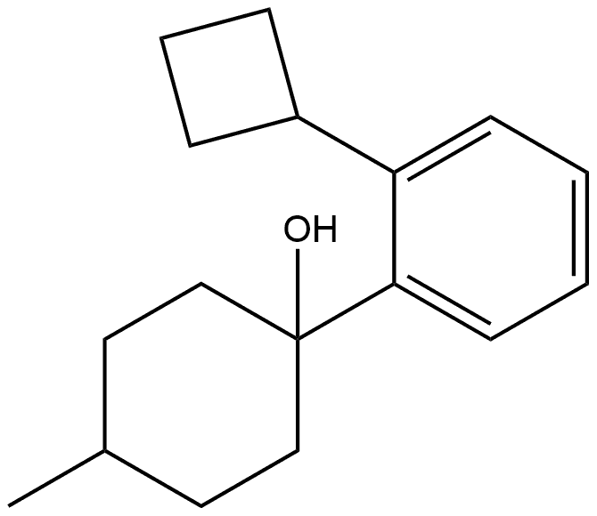 1-(2-cyclobutylphenyl)-4-methylcyclohexanol Structure