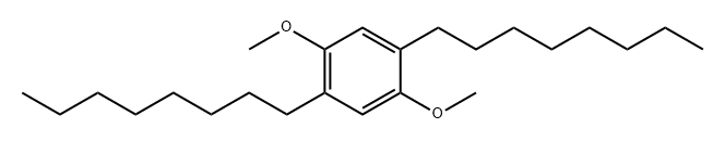 Benzene, 1,4-dimethoxy-2,5-dioctyl- 구조식 이미지