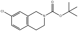 tert-butyl 7-chloro-3,4-dihydroisoquinoline-2(1H)-carboxylate 구조식 이미지