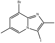 8-Bromo-3-iodo-2,6-dimethylimidazo[1,2-a]pyridine Structure