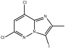 6,8-Dichloro-3-iodo-2-methylimidazo[1,2-B]pyridazine Structure