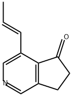 5H-Cyclopenta[c]pyridin-5-one, 6,7-dihydro-4-(1E)-1-propen-1-yl- Structure