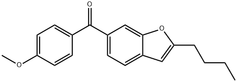 Methanone, (2-butyl-6-benzofuranyl)(4-methoxyphenyl)- 구조식 이미지