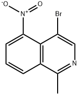 Isoquinoline, 4-bromo-1-methyl-5-nitro- 구조식 이미지