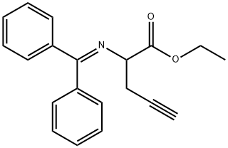 4-Pentynoic acid, 2-[(diphenylmethylene)amino]-, ethyl ester 구조식 이미지